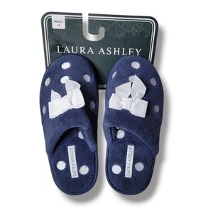 Laura Ashley Women's Slippers Size S 5-6 Memory Foam Preppy Cozy NWT